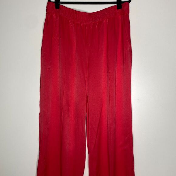 New H&M Wide Leg High Waist Pant Women's Size Large - Picture 4 of 8